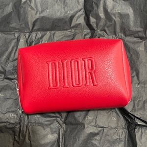 DIOR by Christian Dior Beaute red makeup bag, case, pouch. Brand new!
